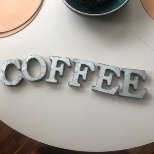 COPY - COFFEE metal letters